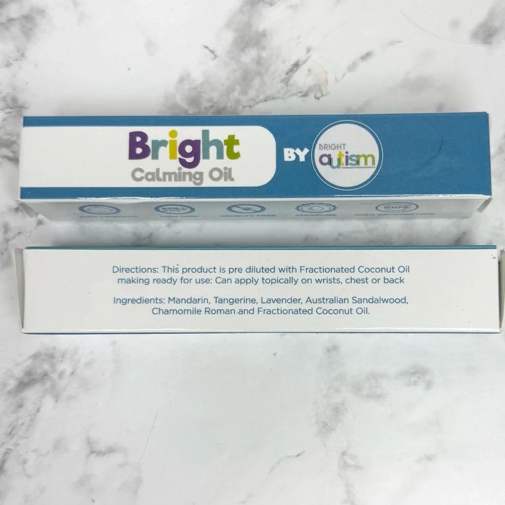 Set of 2 Calming Oil by Bright Autism Essential Kids Oil for Stress Relief NEW